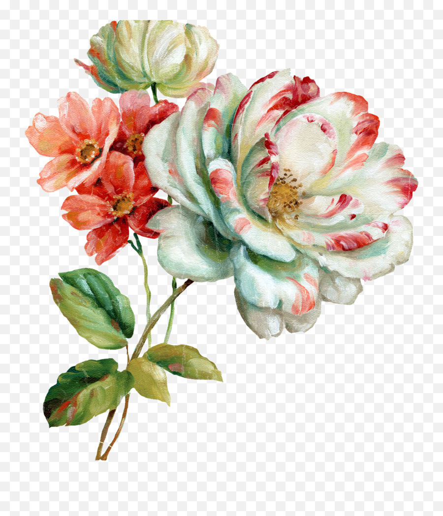 Painted Flowers Png Picture - Paint Flower With Png,Painted Flowers Png