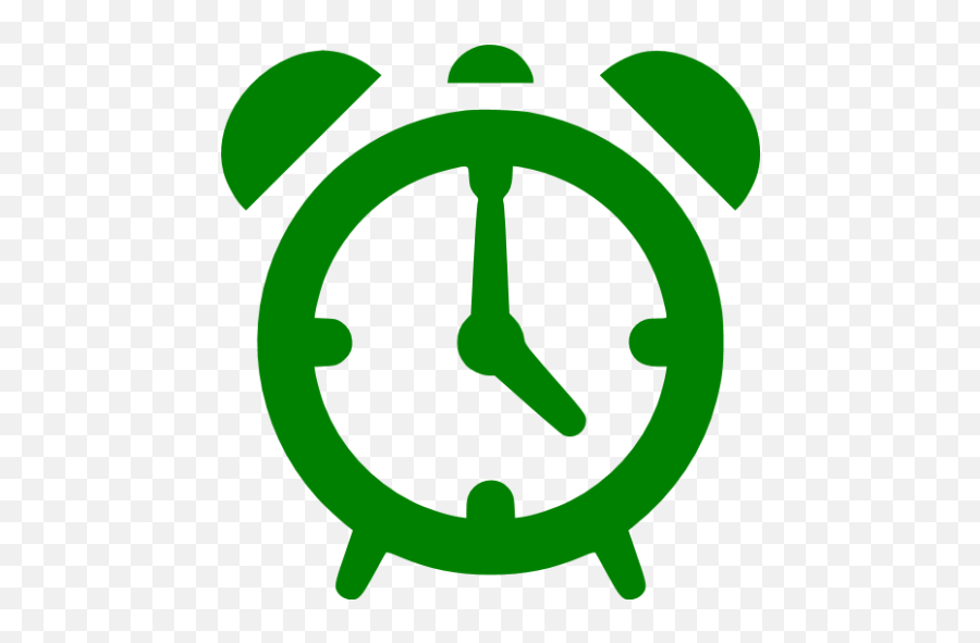 Green Alarm Clock Icon - Pink Alarm Clock Icon Png,Clock Icon Png