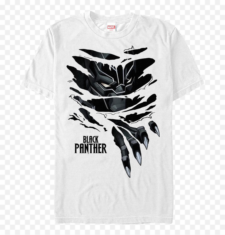 Ripped Black Panther T - Shirt Black Panther Designs Black And White Png,T'challa Png