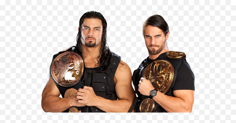 How Many Times Did Roman Reigns Win All - Roman Reigns Tag Team Championship Png,Seth Rollins Transparent