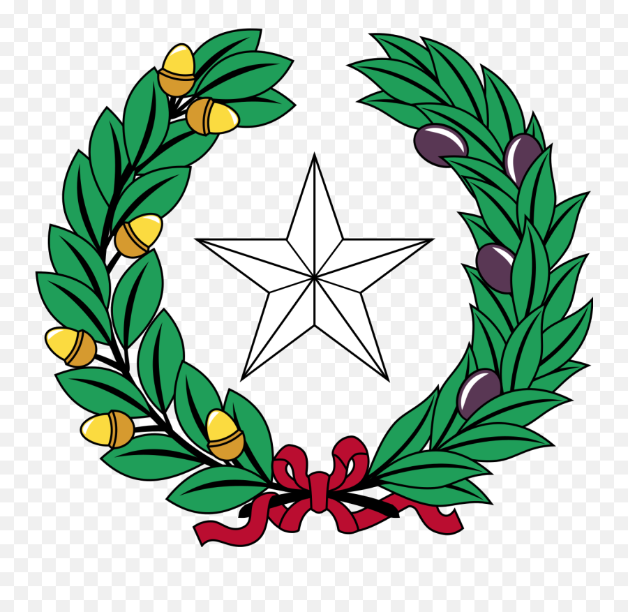 Coat Of Arms Leaves Transparent Cartoon - Jingfm Texas Coat Of Arms Png,Blank Coat Of Arms Template Png