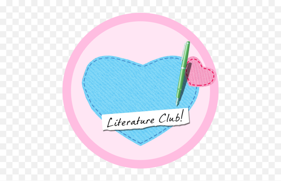 Ddlc Logo But Without Doki - Doki Doki Literature Club Heart Png,Doki Doki Literature Club Logo Png