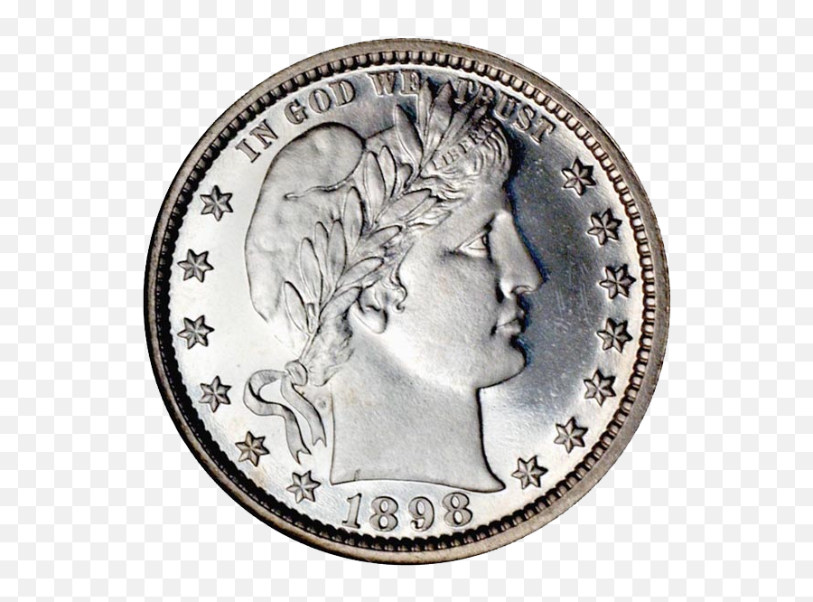 1889 Quarter Dollar Value Png - Barber Quarter,Dime Png