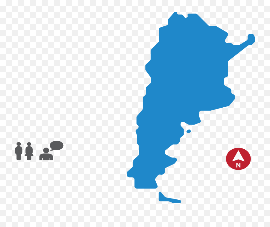 Mapa De Argentina Azul Png - Mapa Argentina Png,Argentina Flag Png
