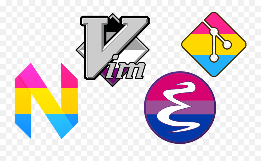 Foss Software Icons Using Pride - Transparent Vim Logo Png,Pansexual Flag Icon