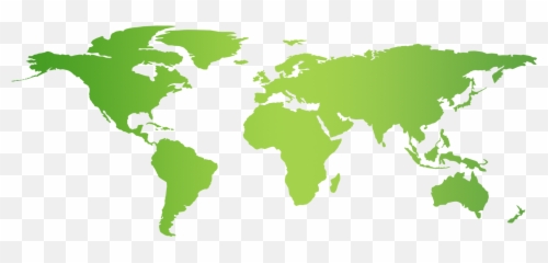Global Map Png - Pizza Hut World Map 4620373 Vippng Black
