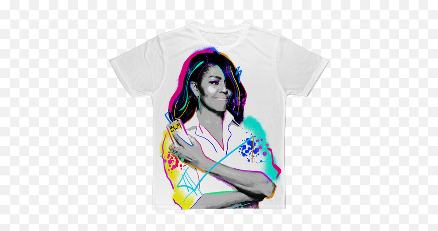 Fierce Political Women U2013 Binge Designs - Short Sleeve Png,Michelle Obama Fashion Icon