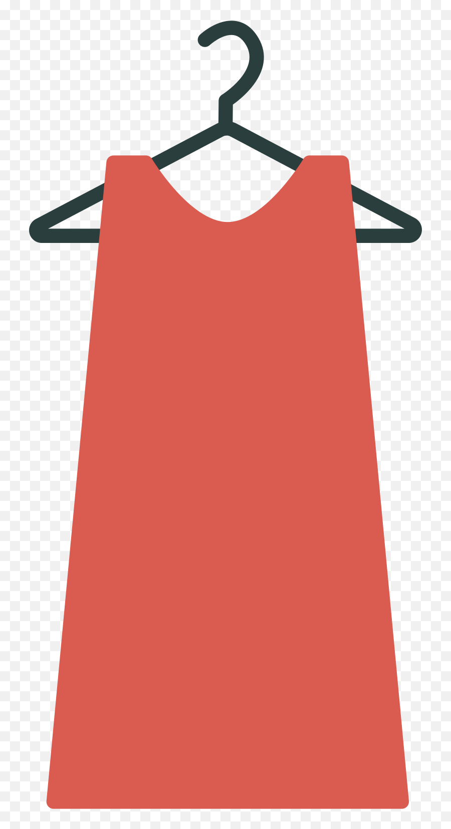 Hanger With Dress Illustration In Png Svg - Sleeveless,Hanger Vector Icon