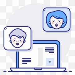 Chat Laptop Conversation Support Free Icon - IconIconscom Conversation Laptop News png