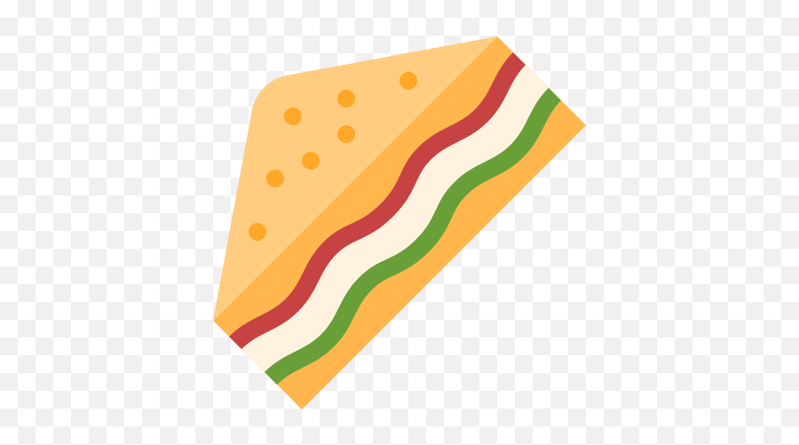 Sandwich Icon In Color Style - Horizontal Png,Sandwich Icon