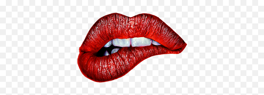 Red Lips Numbered Print - Red Lips Black Background Png,Lip Print Png