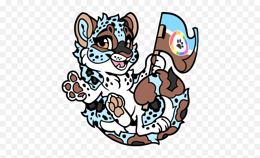 Fursona Pins - Snow Leopard Fursona Pins Cheetah Png,Snow Leopard Icon