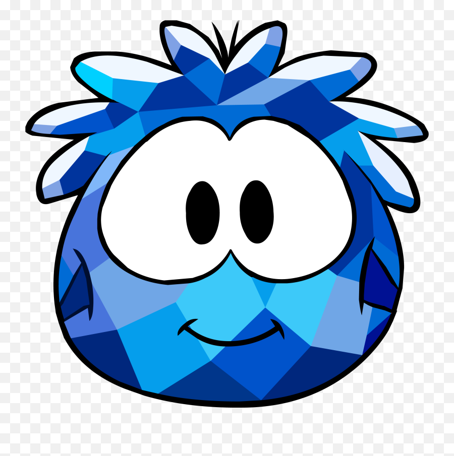 Download Hd Blue Crystal Puffle Costume Icon - Puffle De Club Penguin Puffles Crystal Png,Cute Thumbnail For Icon