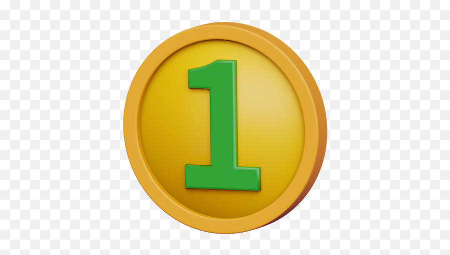 One Third Icon - Download In Glyph Style Solid Png,Number 1 Icon
