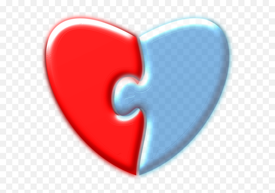 Heartlovejigsaw Puzzles Png Clipart - Royalty Free Svg Png Blue And Red Puzzle Heart,Jigsaw Puzzle Icon