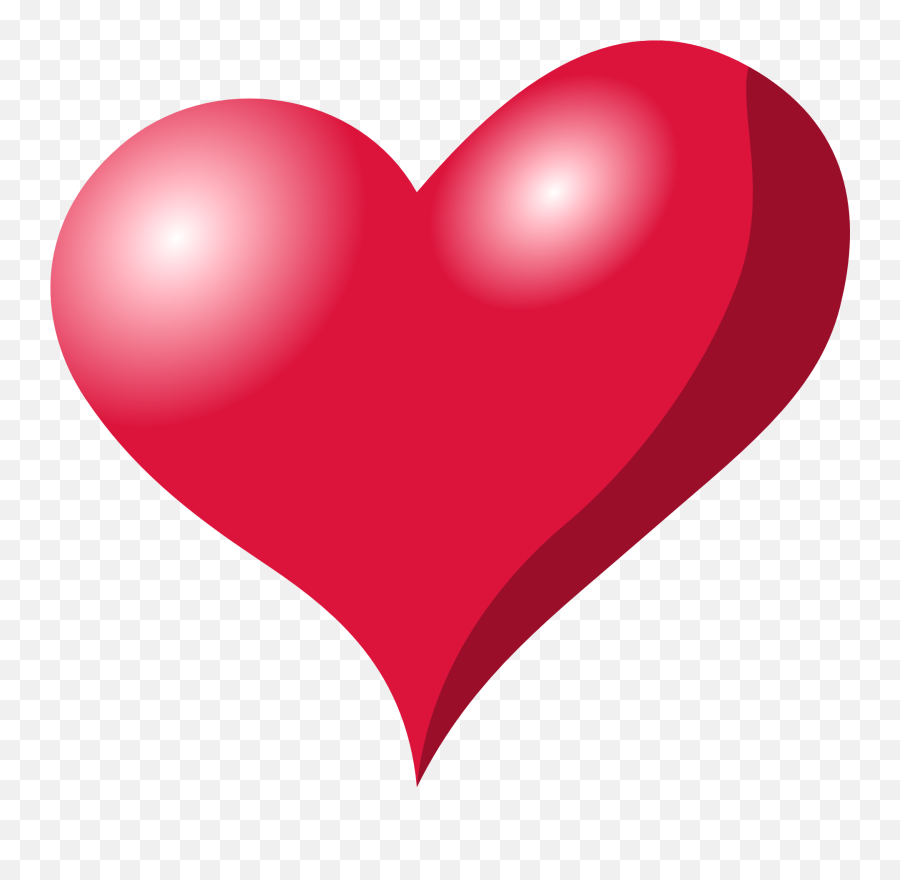 Red Heart With Highlights - You Re Welcome My Love Png,Red Heart Transparent Background