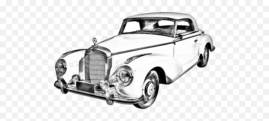 Old Cars Mercedes Png - Drawing Of Luxury Car,Mercedes Png