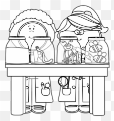 Download Free Png Science Cliparts Black - Science Experiments Coloring Page,Scientist Clipart Png