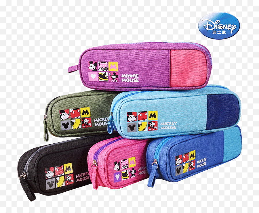 Disney Cute Stationery Cartoon Pencil Case Mickey Minnie - Disney Store Png,Mickey And Minnie Png