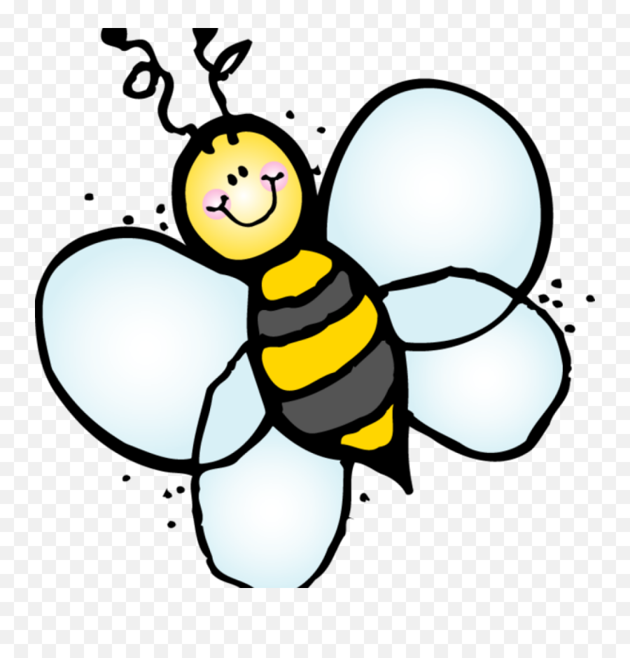 Library Of Apple And Bee Clipart Png Files - Melonheadz Bee Clipart Black And White,Bee Transparent Background