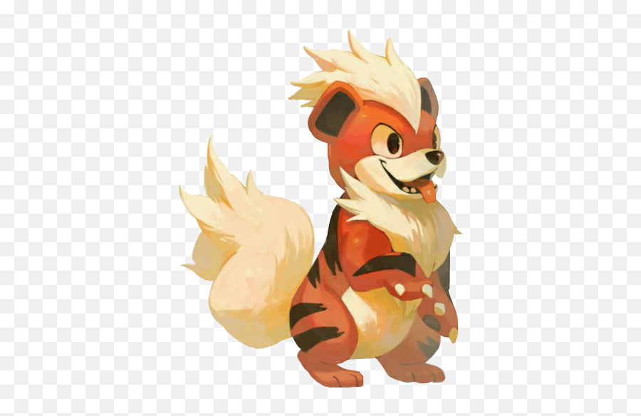 Pokemon Pokémon Caninos Growlithe Fire Feu Fanart - Pokémon Png,Growlithe Png