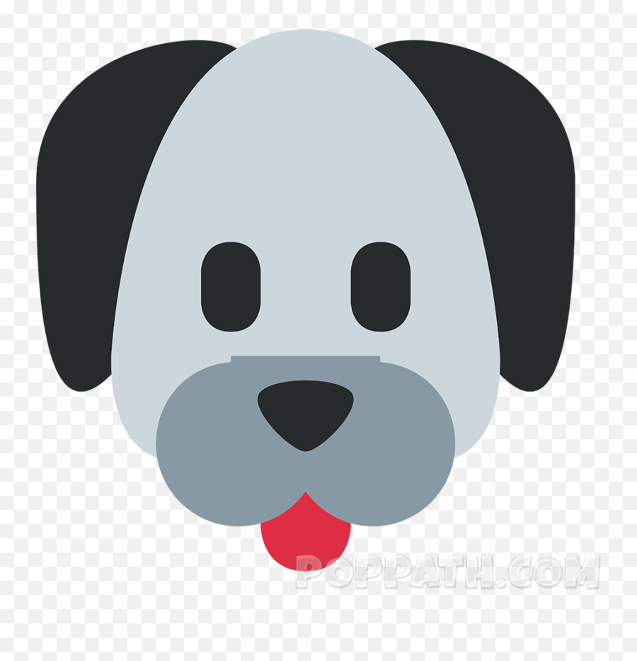 Pug Emoji Puppy Poodle Pet - Dog Face Icon Png,Pug Face Png