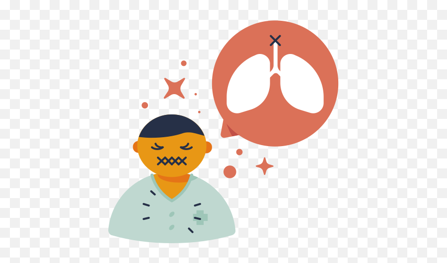 Disease Lungs Pain Symptom Virus Icon - Covid 19 Symptoms Icon Png,Lungs Png