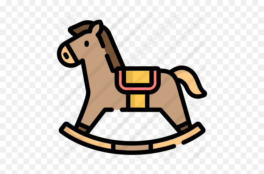 Rocking Horse - Free Kid And Baby Icons Clip Art Png,Cartoon Horse Png