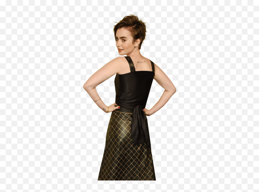 Lily Collins - Do I Look Like With Short Hair Png,Lily Collins Png