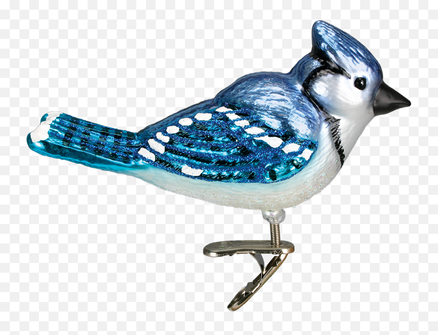 Bright Blue Jay Ornament Clip - Blue Jay Christmas Tree Ornaments Png,Blue Jay Png