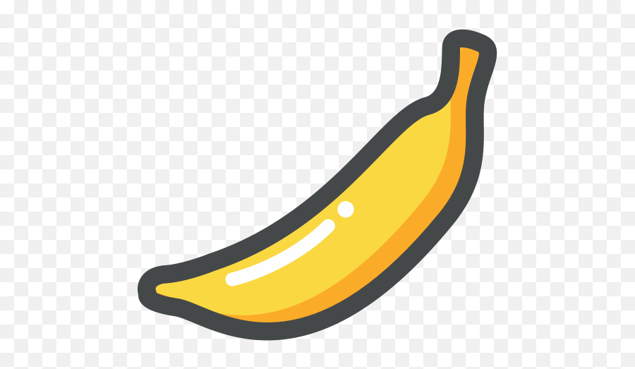 Banana Food Fruit Organic Vegan Vegetarian Icon - Banana Fruit Icon Png,Bannana Png