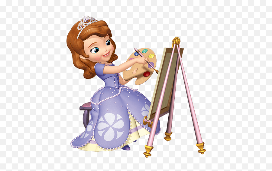 Download Princess Sofia Holding Rabbit Transparent Png - Sofia The First The Painting,Sofia The First Png