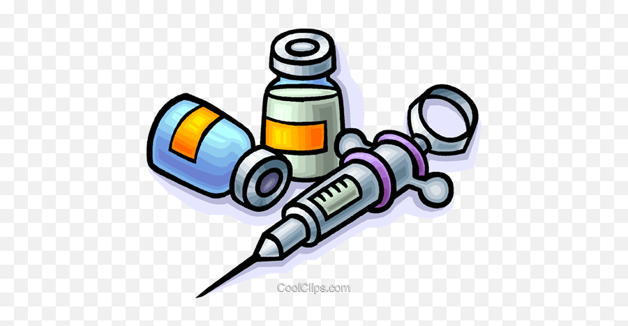 Needles With Medicine Royalty Free Vector Clip Art - Clip Art Medications Png,Syringe Clipart Png