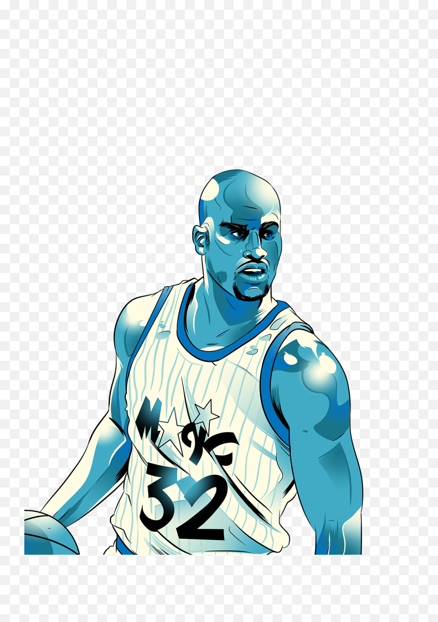 Download 1990s Orlando Magic Oral - Shaquille O Neal Art Png,Orlando Magic Png