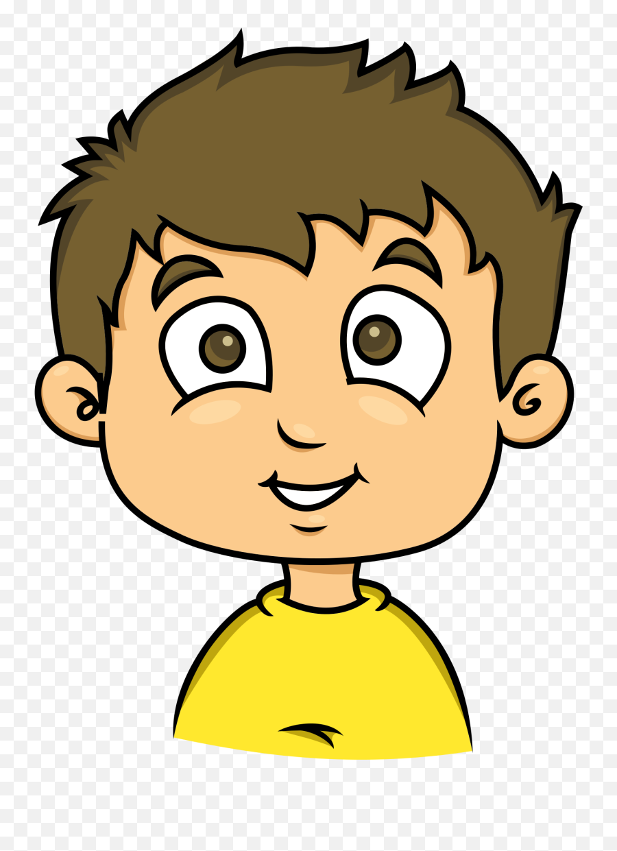 Transparent Kids Smiling Hd - Cartoon Boy Face Png,Excited Face Png - free  transparent png images 