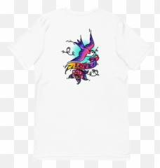Mom Love Vintage Tattoo T - Shirt In White U2013 Label One Seven Axolotl Png,Mom Tattoo Png