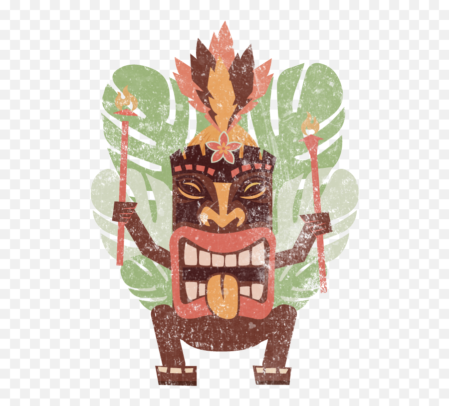 Tiki House U2014 Wonderdog Studios - Illustration Png,Tiki Png