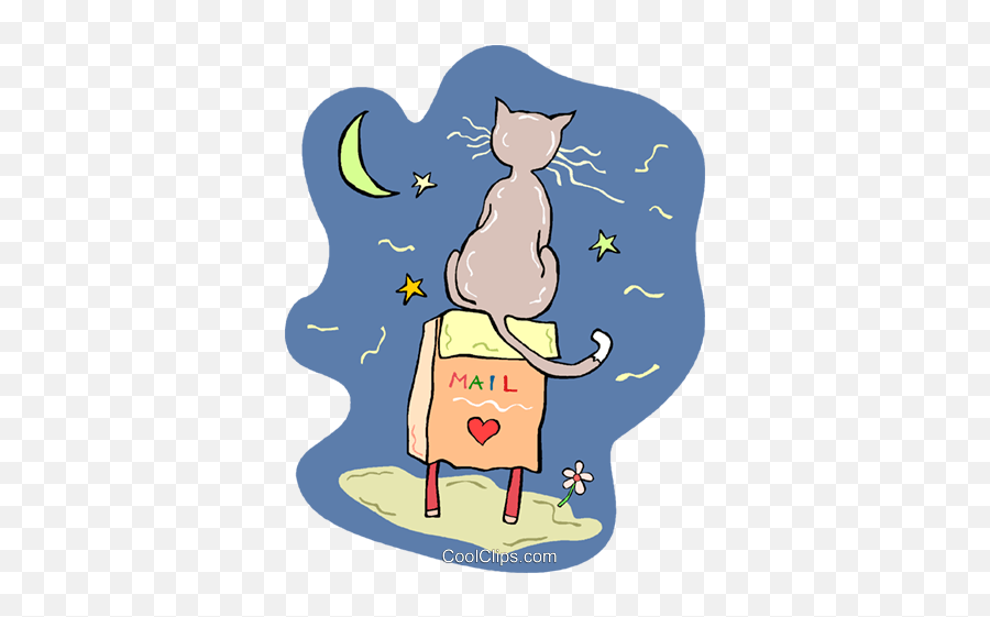 Cat Sitting - Mail Clipart Png,Mailbox Transparent
