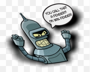 Futurama Bender Peeker Sticker - Cartoon png