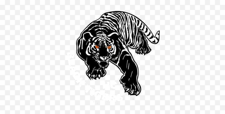Tribal Tattoo Tiger Orange Eyes - Black Tiger Logo Png,Tribal Tattoo Transparent