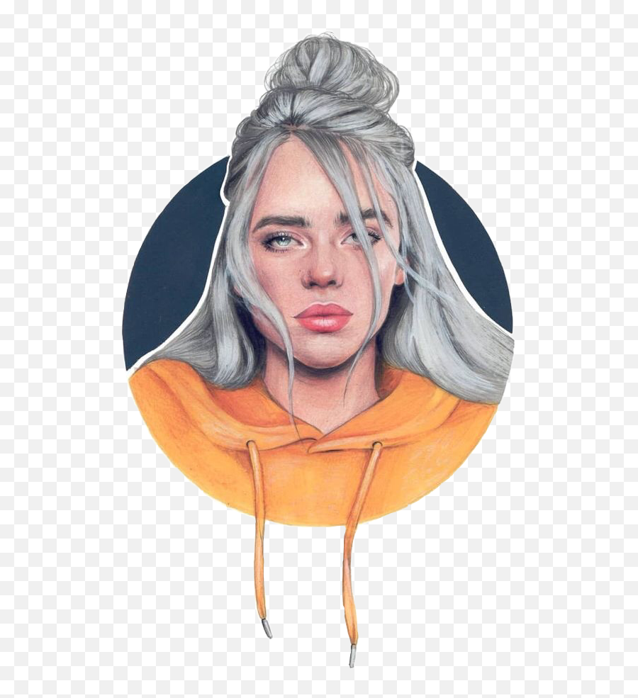 How To Draw Billie Eilish Aesthetic - Ocean Eyes Artwork Billie Eilish Png,Billie Eilish Png