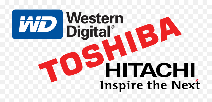 Download Western Digital - Toshiba Hitachi Hitachi Vertical Png,Western Digital Logo Png