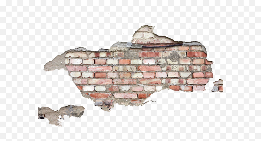 broken brick wall png