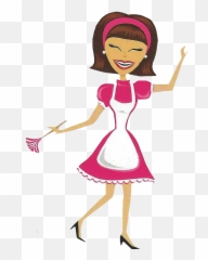 Cartoon Cleaning Lady Png Download - Cartoon Lady Cleaning Png,Cleaning Lady Png