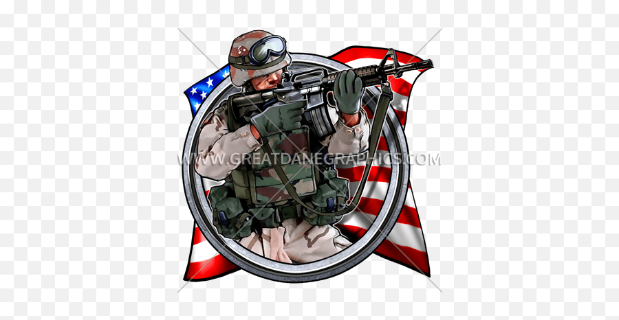 American Soldier - Soldier Illustration T Shirt Png,American Soldier Png