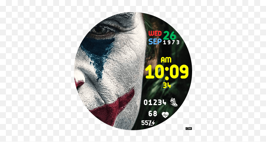 Clock Skin Rr036 Watch Face - Joker 2019 Png,Watch Face Png