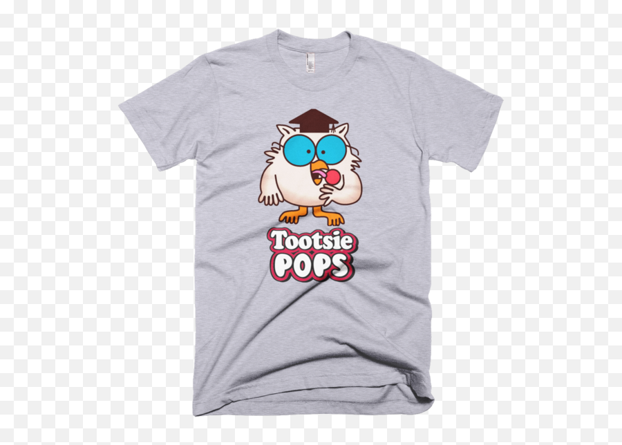 Mr Owl Tootsie Roll Pop T - Shirt Soft American Apparel T Center Of A Tootsie Pop Png,Tootsie Roll Png