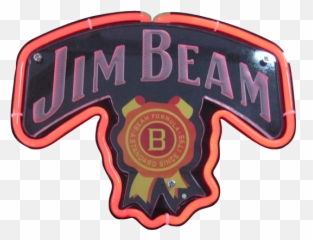 3d Neon Signs Jim Beam Sign - Neon Effect Man Solid Png,Jim Beam Logo