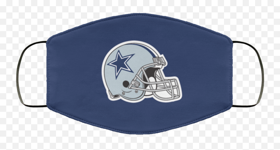 Cowboys Helmet Face Mask Washable Reusable - Cloth Face Mask Png,Cowboys Helmet Png