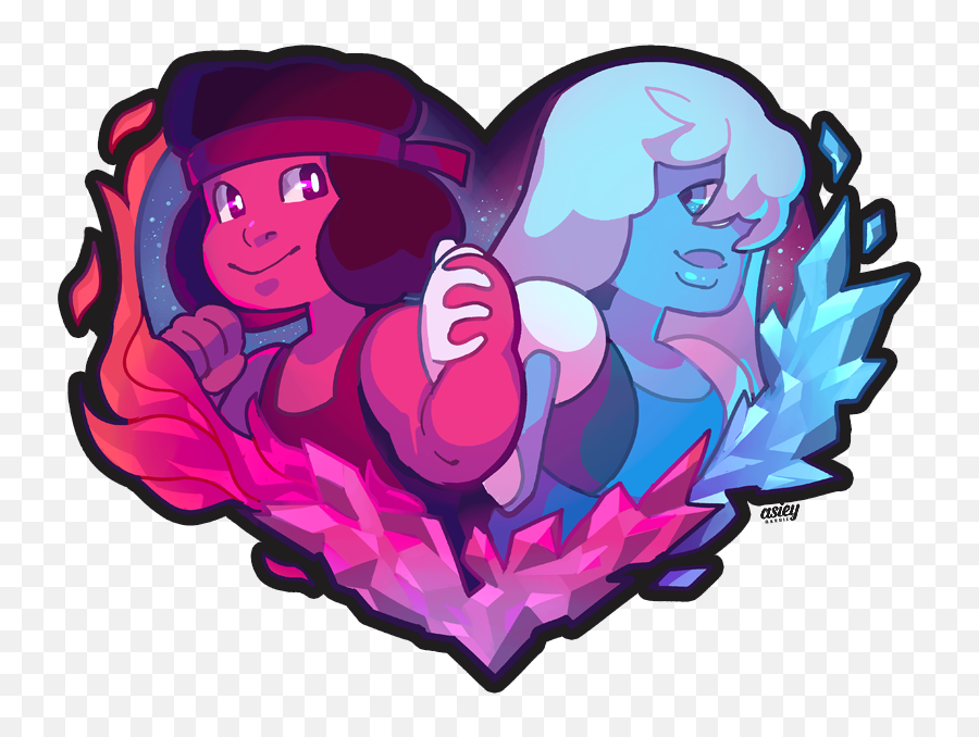 Steven Universe Fan Asieybarbie - Ruby And Sapphire Png,Steven Universe Transparent